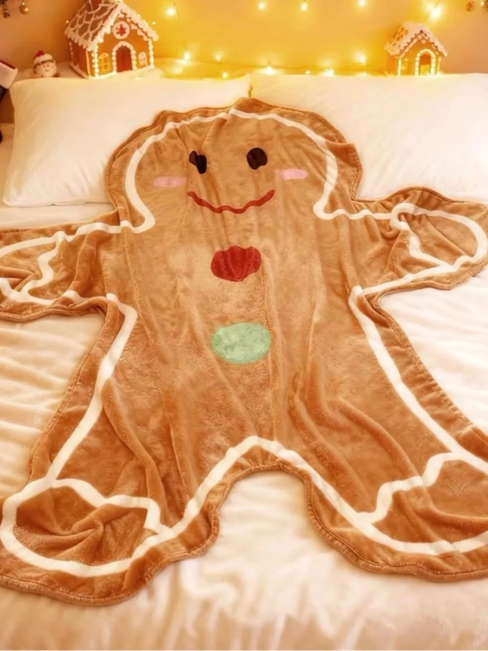 Gingerbread Throw Blanket 48”x30”